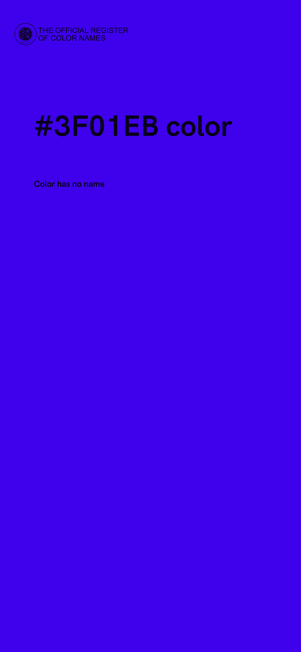 #3F01EB color image