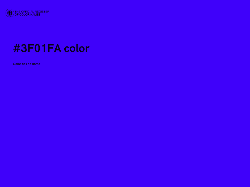 #3F01FA color image