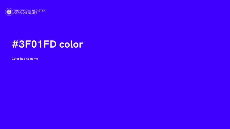 #3F01FD color image