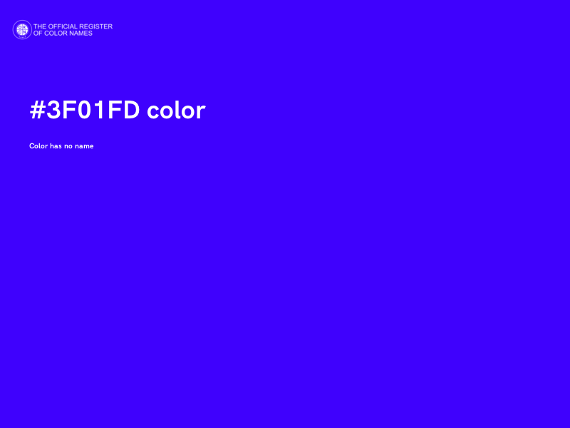 #3F01FD color image