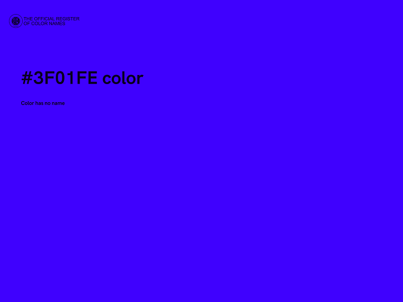 #3F01FE color image