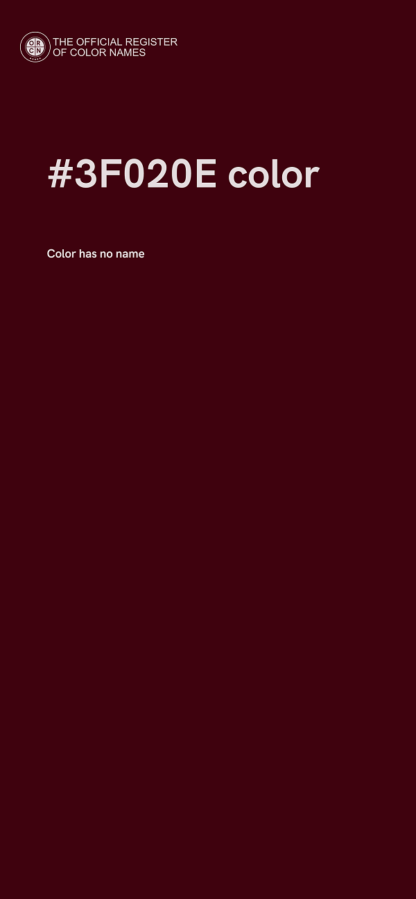 #3F020E color image