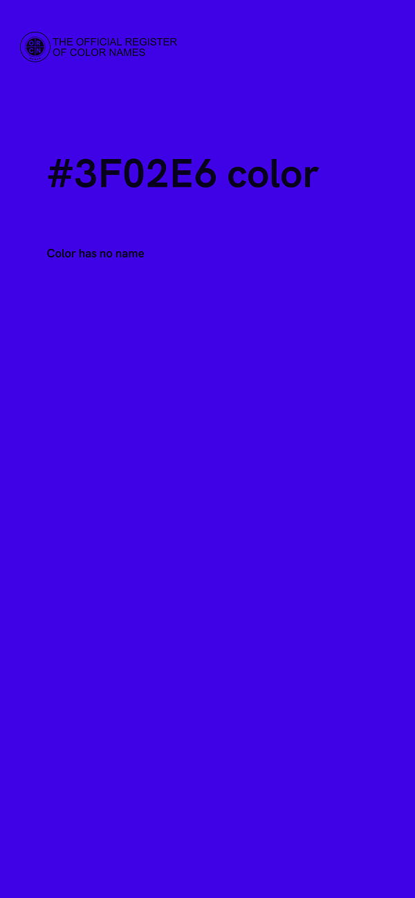 #3F02E6 color image