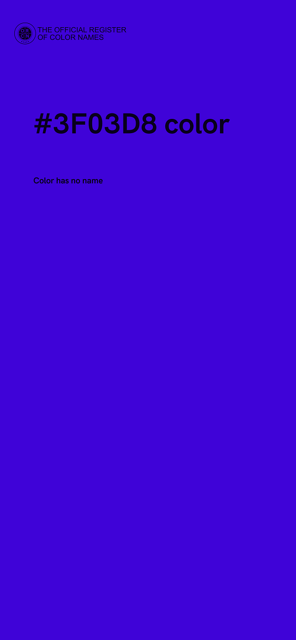 #3F03D8 color image