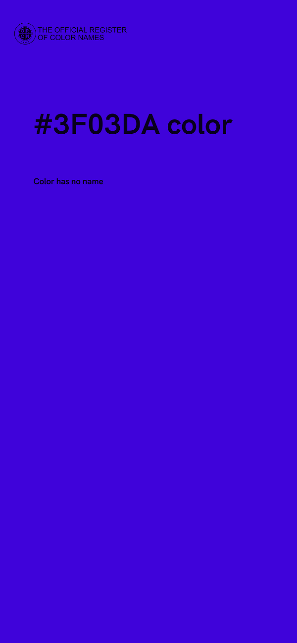 #3F03DA color image