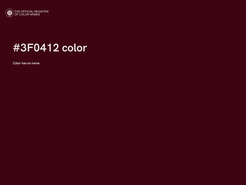 #3F0412 color image