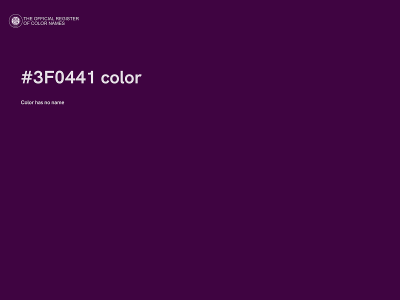 #3F0441 color image