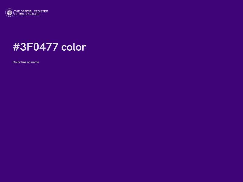 #3F0477 color image