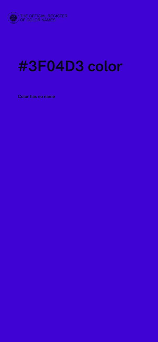 #3F04D3 color image