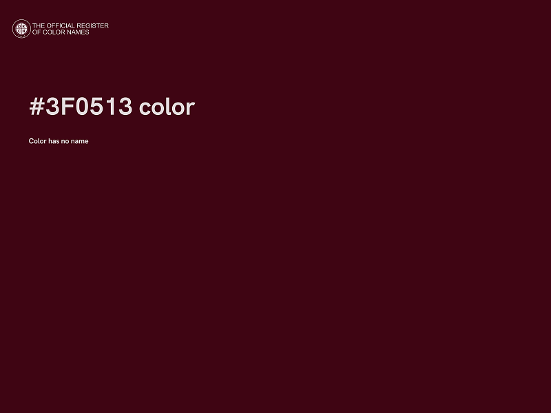 #3F0513 color image