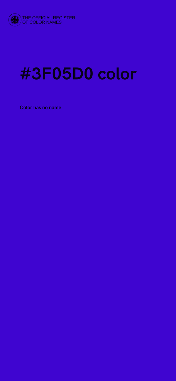 #3F05D0 color image