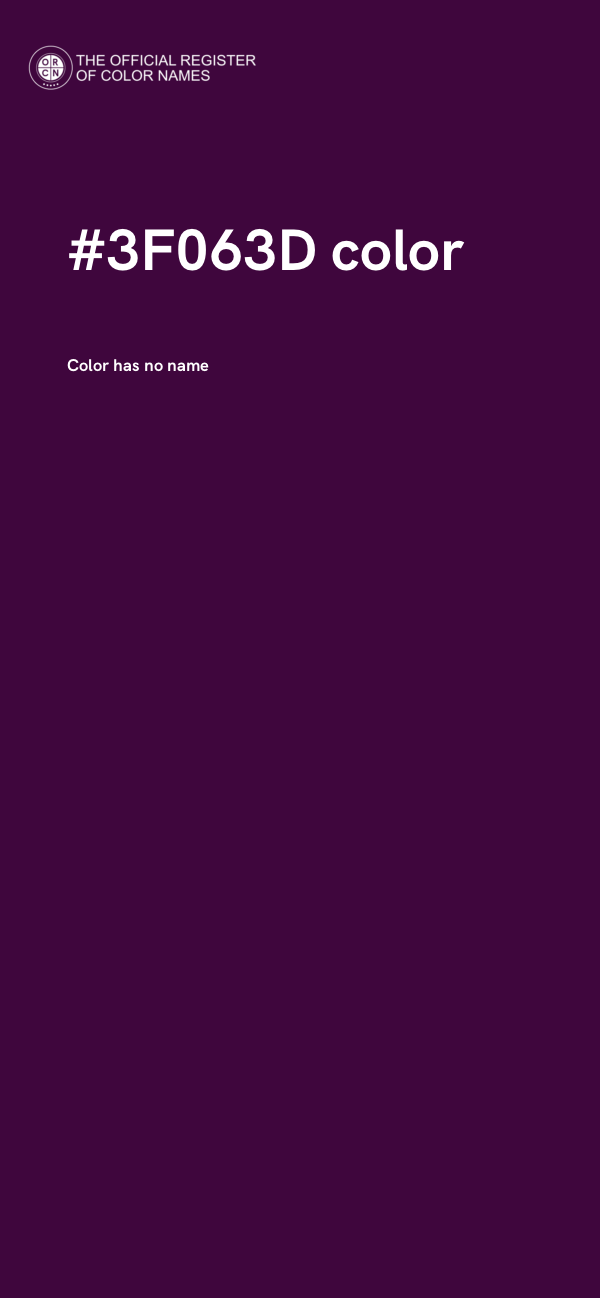 #3F063D color image