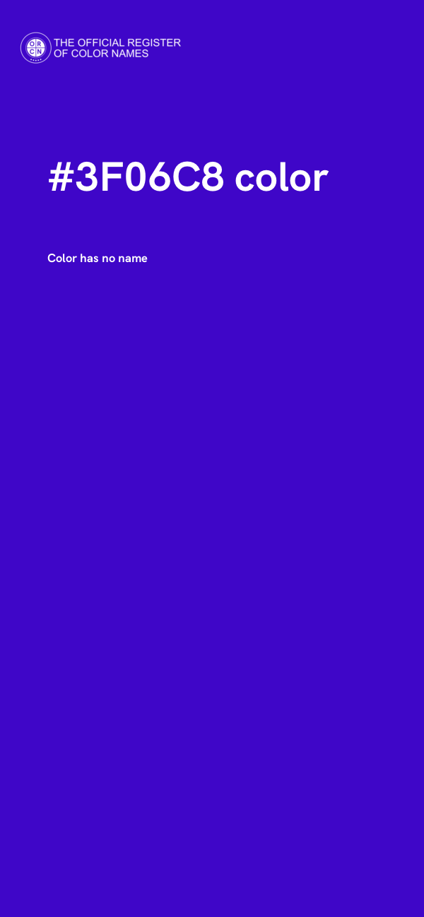 #3F06C8 color image