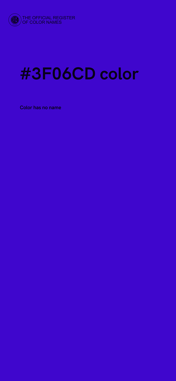 #3F06CD color image