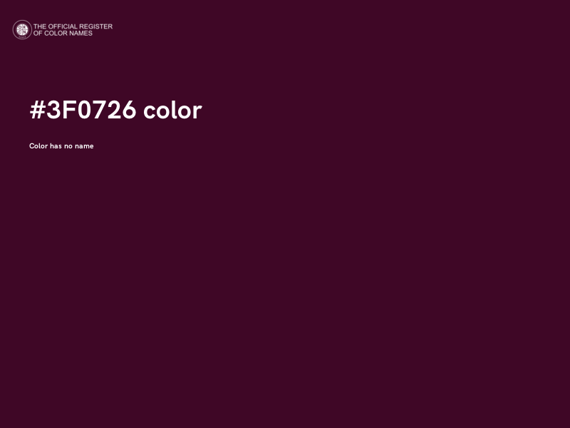 #3F0726 color image