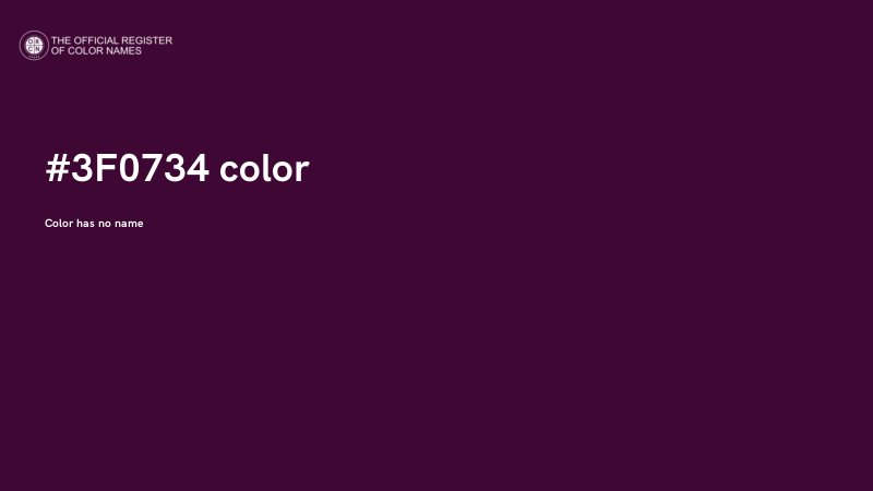 #3F0734 color image