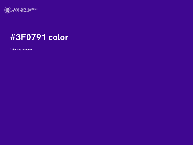 #3F0791 color image