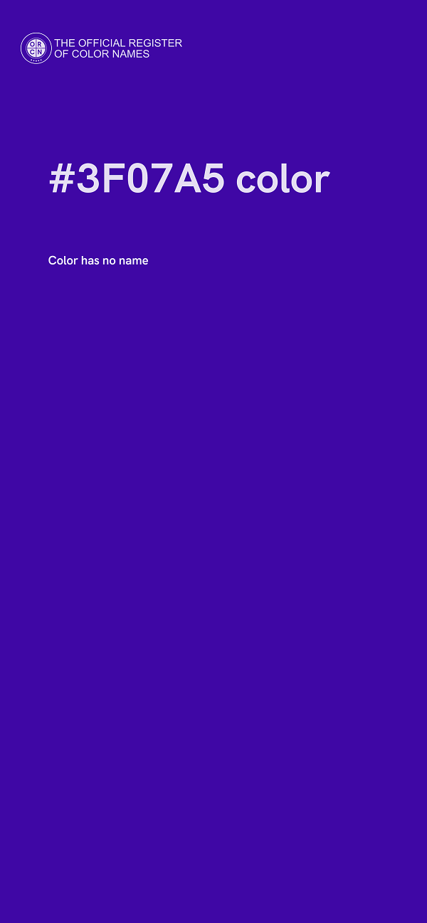 #3F07A5 color image