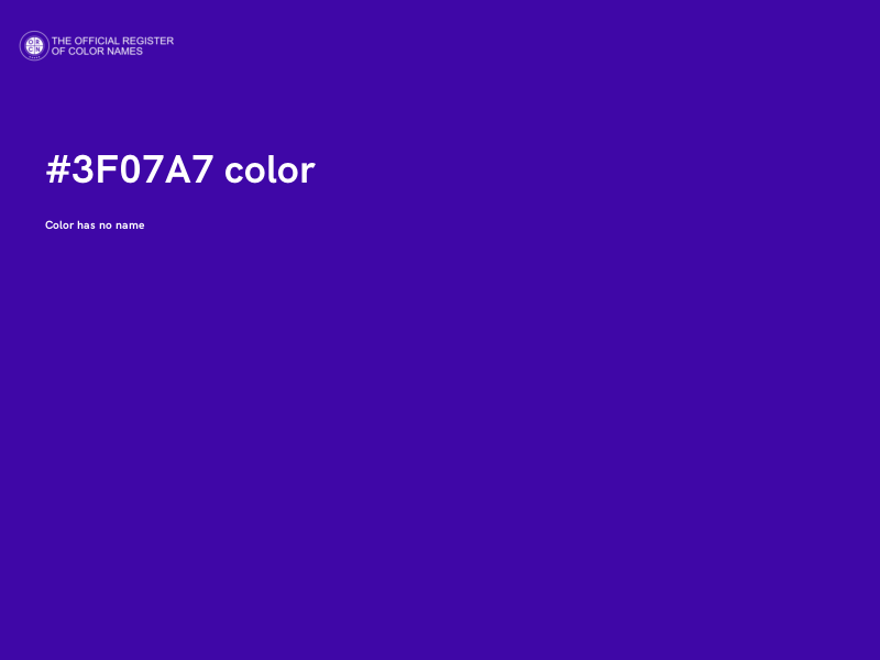 #3F07A7 color image