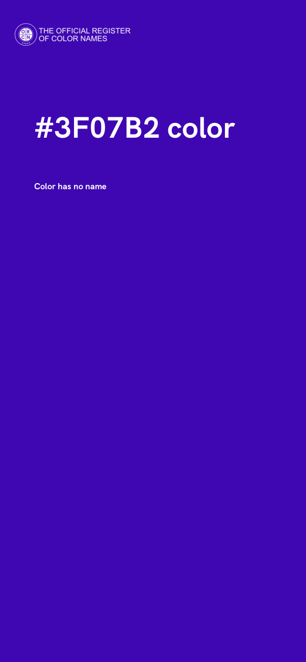 #3F07B2 color image