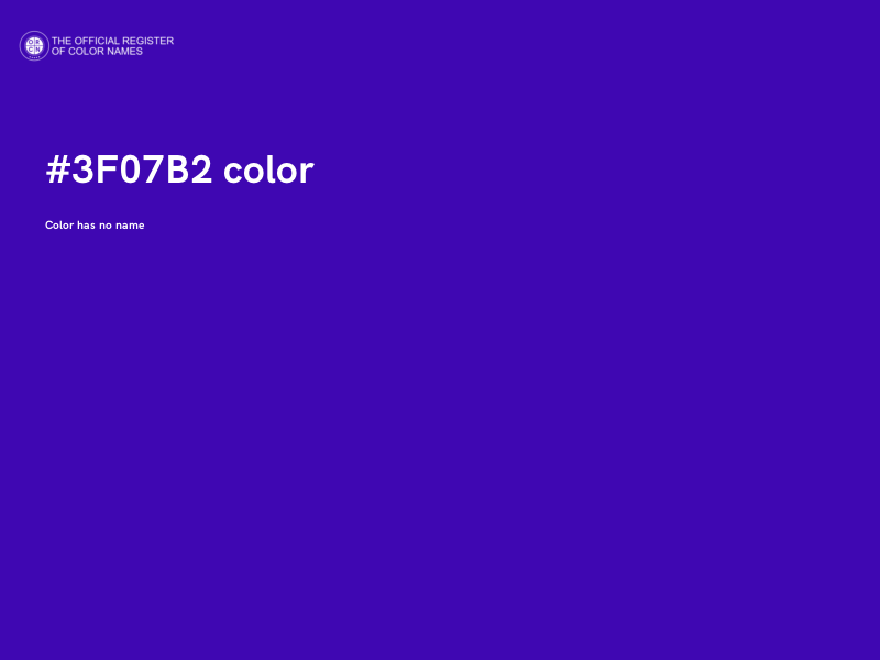 #3F07B2 color image