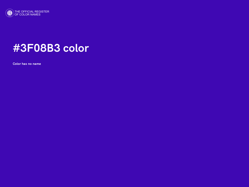 #3F08B3 color image
