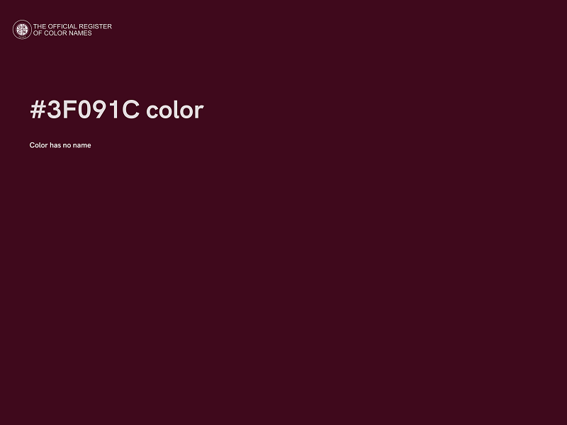 #3F091C color image