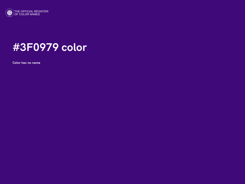 #3F0979 color image