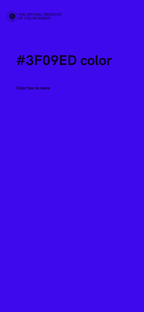 #3F09ED color image