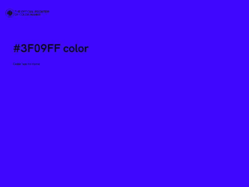 #3F09FF color image