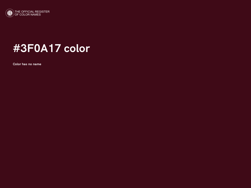 #3F0A17 color image