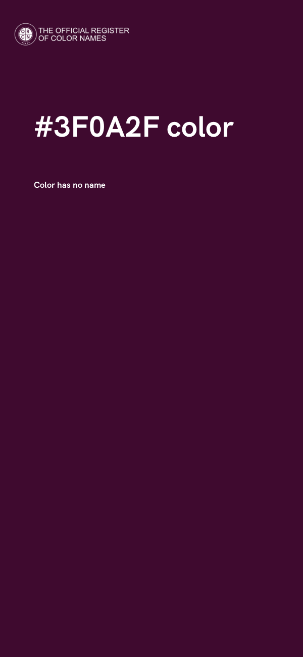 #3F0A2F color image