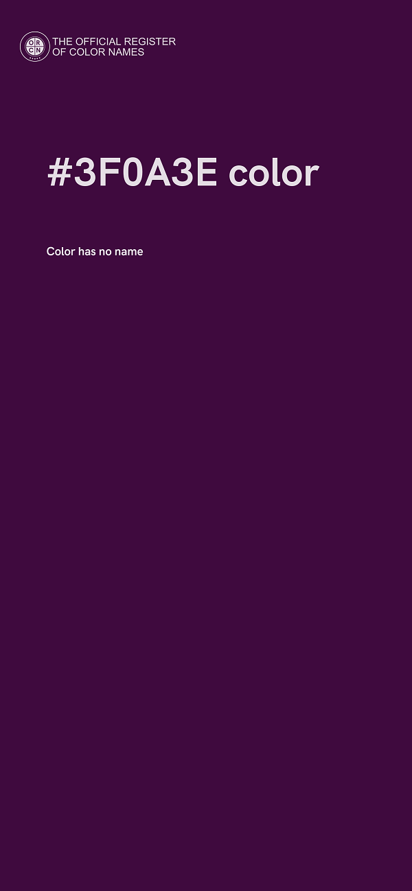 #3F0A3E color image