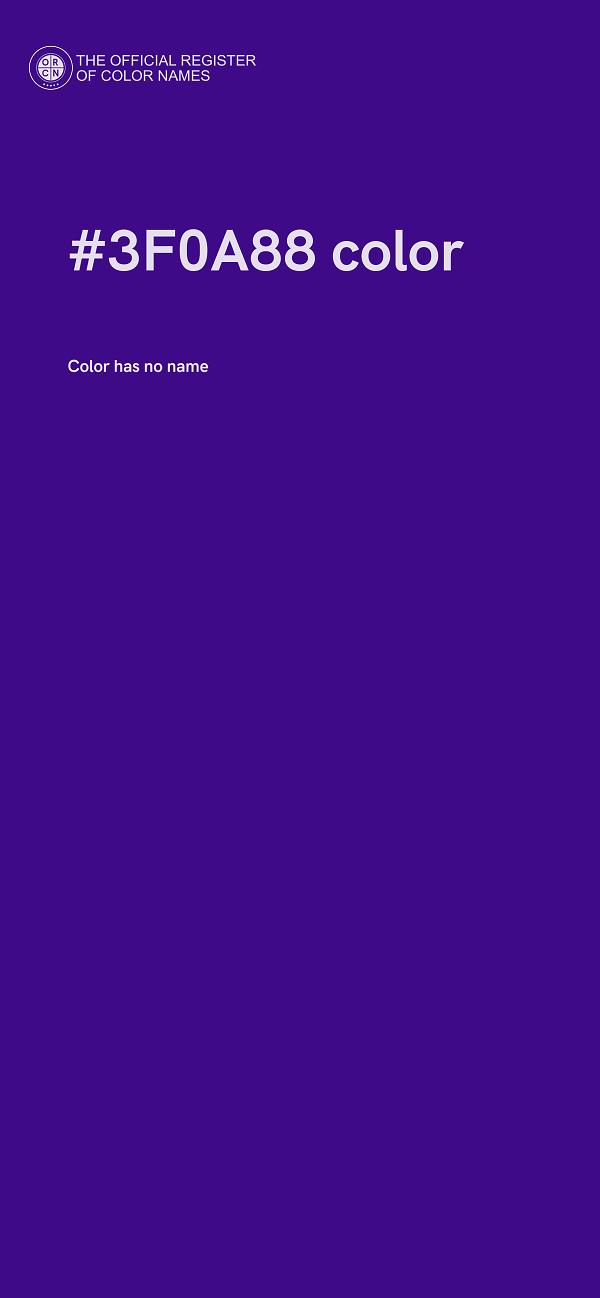 #3F0A88 color image