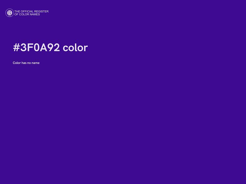 #3F0A92 color image