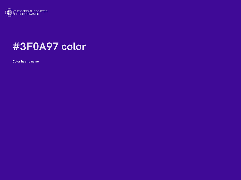 #3F0A97 color image