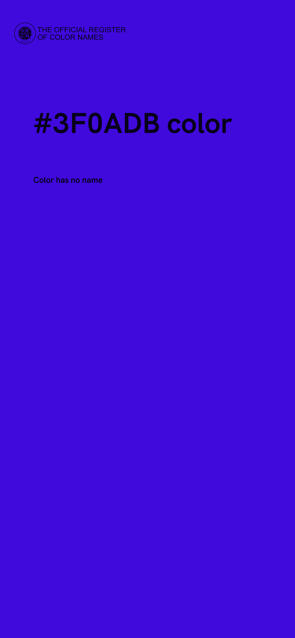 #3F0ADB color image