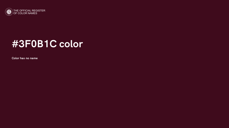 #3F0B1C color image