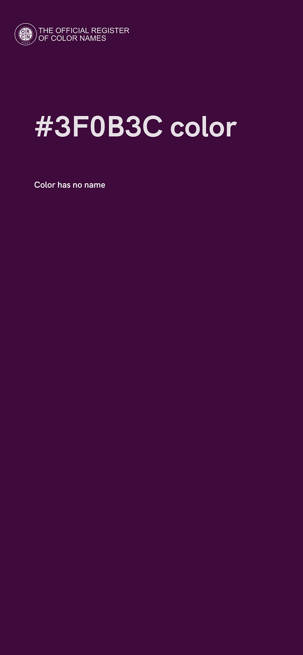 #3F0B3C color image