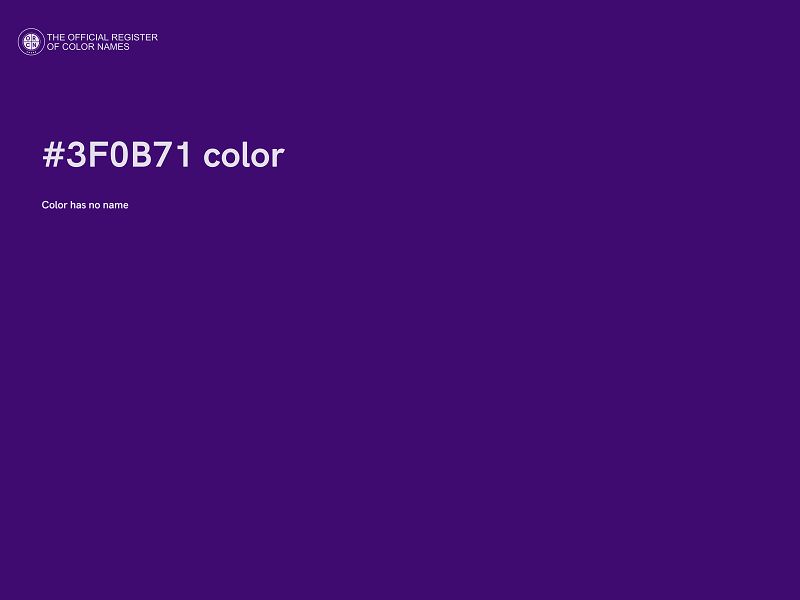 #3F0B71 color image