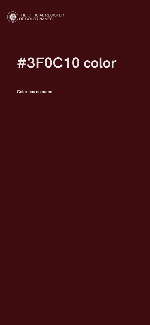 #3F0C10 color image