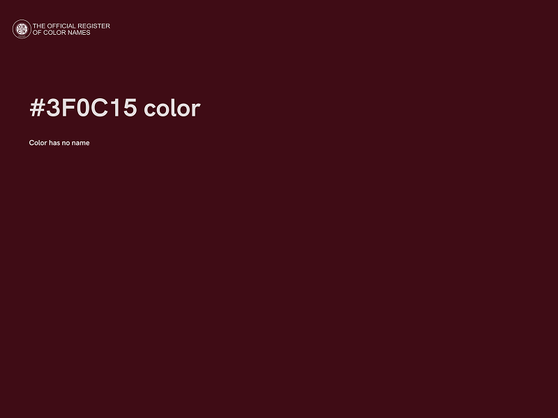 #3F0C15 color image