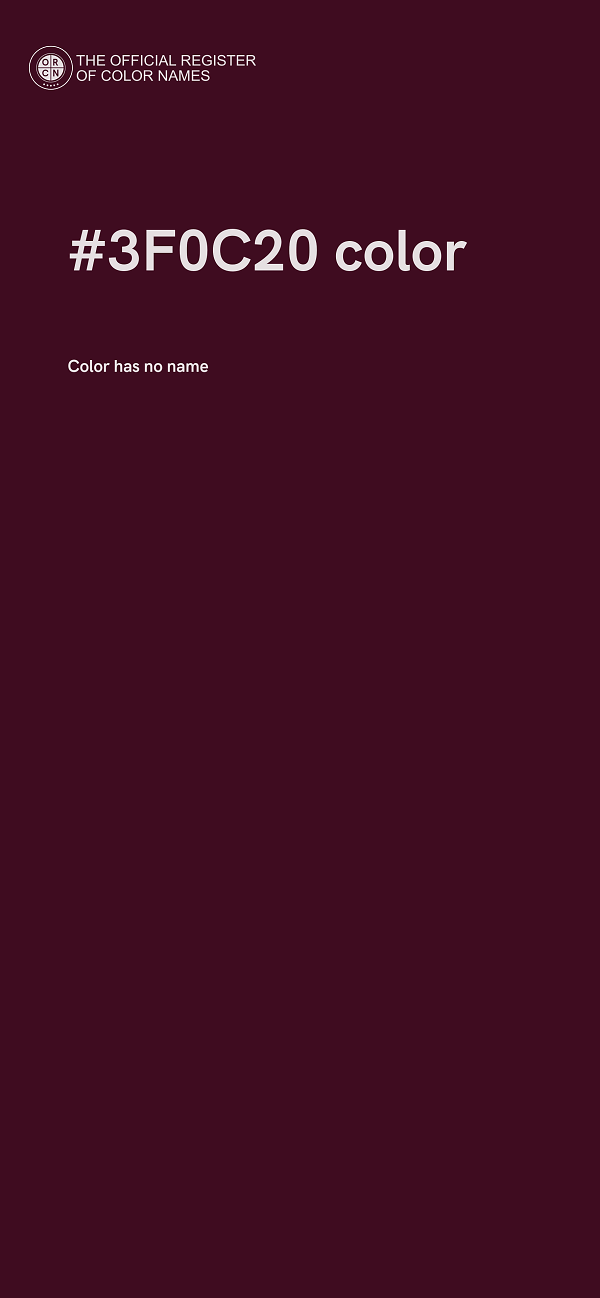 #3F0C20 color image