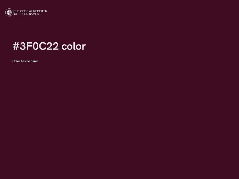 #3F0C22 color image