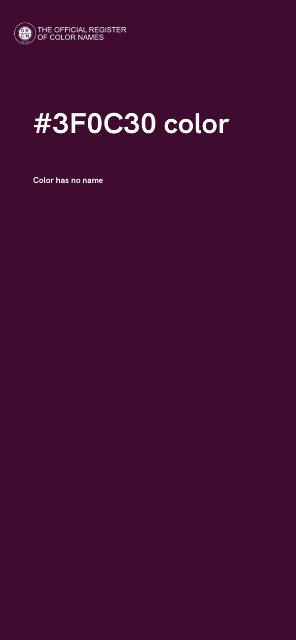 #3F0C30 color image