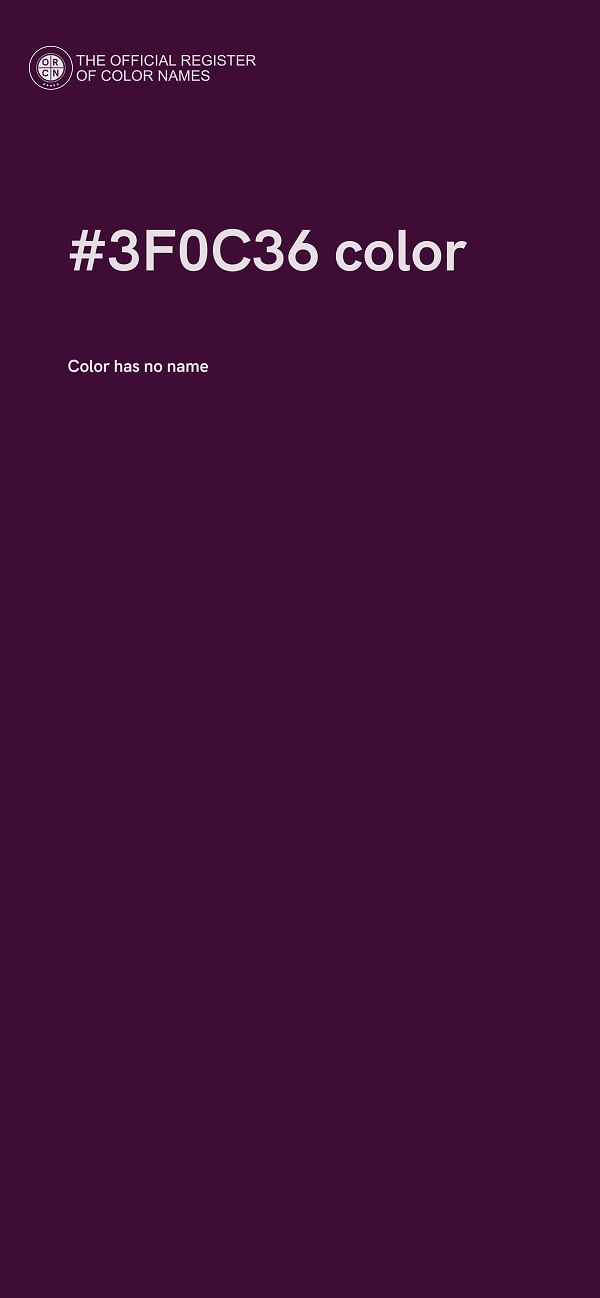 #3F0C36 color image