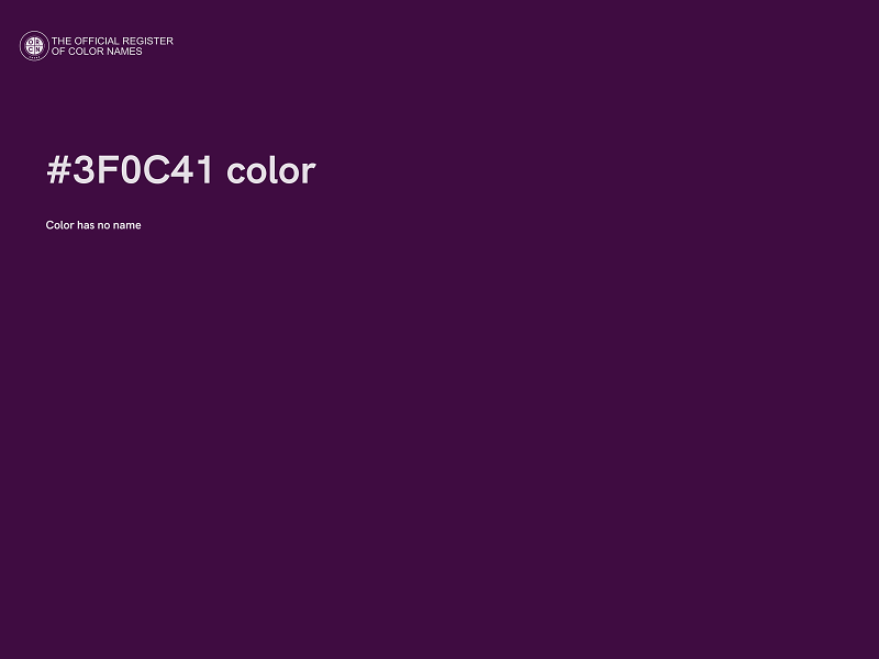 #3F0C41 color image