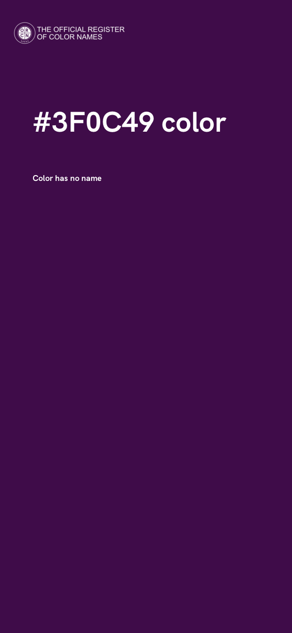 #3F0C49 color image