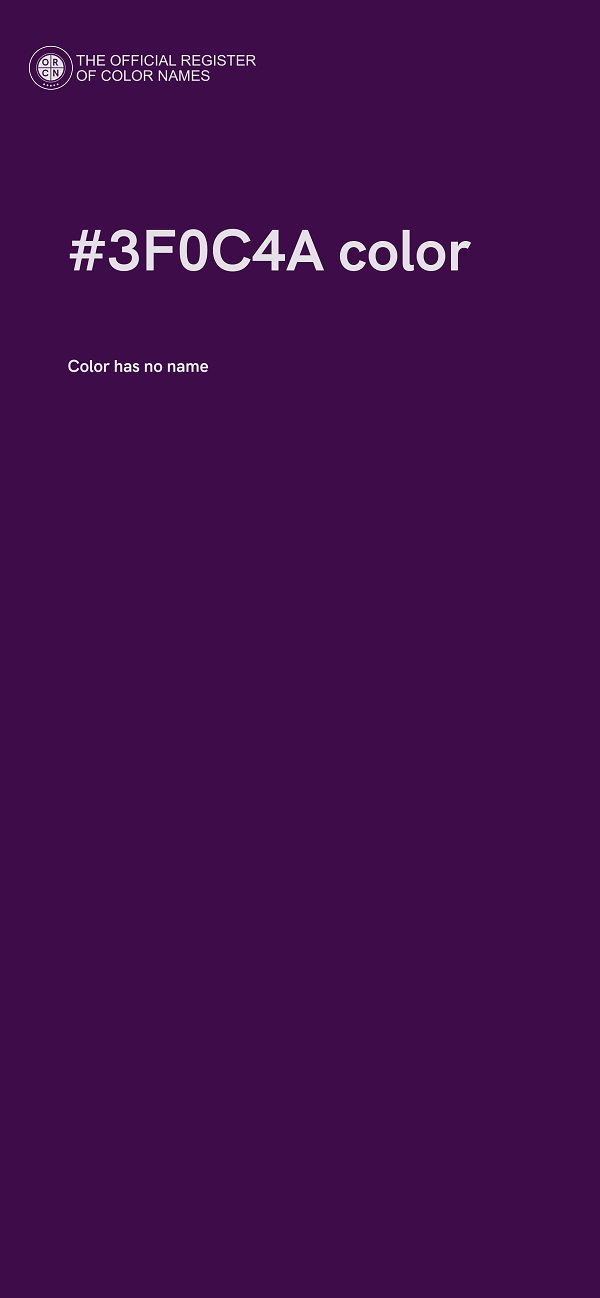 #3F0C4A color image