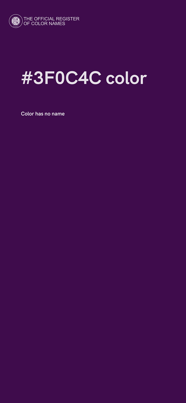 #3F0C4C color image